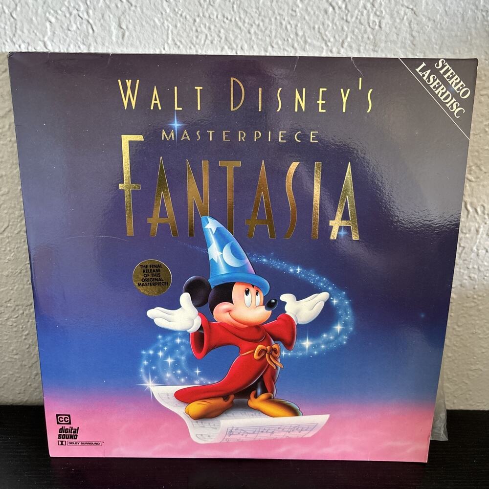 1991 Walt Disney Masterpiece FANTASIA Laserdisc LD Movie Mickey Mouse